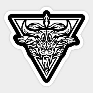 taurus zodiac design Sticker